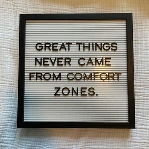 Black and White Letterboard